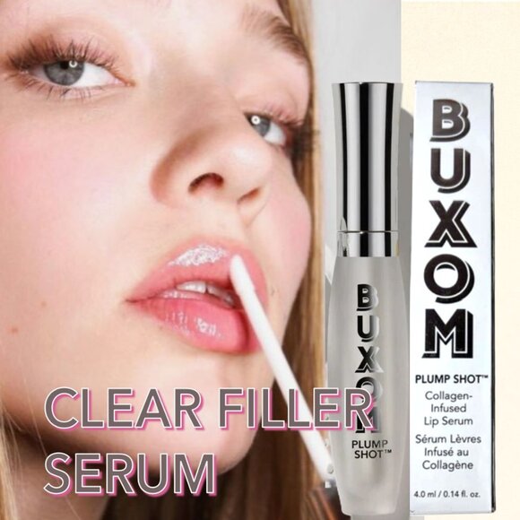 BUXOM Plump Shot Collagen Infused Lip Serum ~ FILLER (Clear) 4ml NIB - Picture 1 of 15